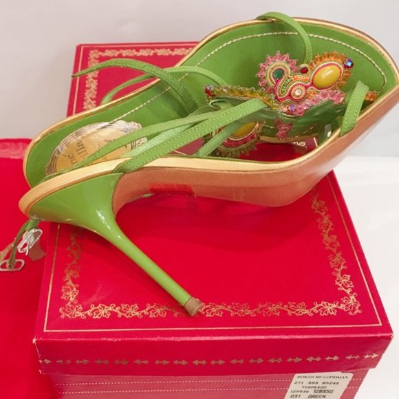 NWT RENE CAOVILLA Embellished Multistrap Sandals - Picture 6 of 7